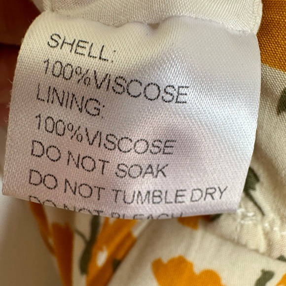 MVN The Label Floral Riley Jumpsuit Yellow Romper XS Size 2 - Picture 6 of 7